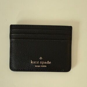 Kate Spade Black Leather Card Holder